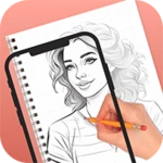 ar draw sketch android application logo